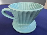 Chantal Aqua Lotus Ceramic Pour Over Coffee Filter Dripper 8 Oz Used. Price: $22.95.