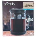 Primula Coffee Maker 1.6 Qt Cold Brew Iced Durable Glass Pitcher Airtight Lid New. Price: $9.57.