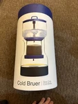 Bruer Cold Brew Coffee Glass Maker System Blue Slow Drip Used. Price: $57.27.
