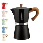 Mongdio Stovetop Espresso Maker Moka Pot, Cuban Coffee 6 Cup, Black New. Price: $37.99.