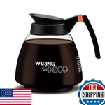 Waring Commercial 64 Oz Glass Coffee Decanter Black Handle Decaf New. Price: $35.43.