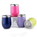Sivaphe 4 Pack Travel Coffee Mugs 12OZ Vacuum Insulated Wine Tumblers With Li... New. Price: $35.12.
