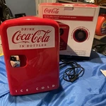 Coca-cola Koolatron Retro Mini Fridge, Personal Cooler Item KWC-4 Used. Price: $14.99.