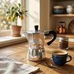 Any Morning Stovetop Espresso Maker, Moka Pot, Italian Coffee Perc New. Price: $22.49.