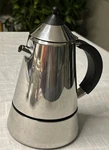 Vintage 4 Cups Stove Top Espresso Cofee Pot Maker By Gb Guido Bergnan-inox 18/10 Used. Price: $165.00.
