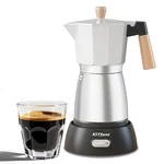 Kitfanz Electric Espresso Coffee Maker, Italian Large, Non-coated Silver New. Price: $60.99.