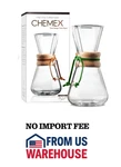 Three Cup Classic Chemex Glass Pour Over Coffee Maker 3 Borosilicate New. Price: $34.85.