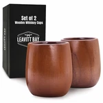 Leavitt Bay Coffee Wood Whiskey Glass Set (2), Teak Cup, 6 Ounces, Brown New. Price: $35.88.