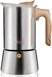 Stovetop Espresso Maker Stainless Steel 9 Cups, Induction-capable Mocha Pot 450M New. Price: $58.99.