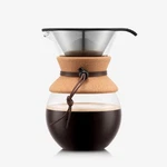 Bodum Pour Over Coffee Maker, High-heat Borosilicate Glass 34OZ, Cork New. Price: $28.88.