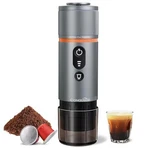 Cocqueco Conqueco Espresso Machine Travel: 12V Car Coffee Maker PMC020 - Silver Used. Price: $117.83.