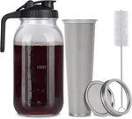 Cold Brew Mason Jar Iced Coffee Maker, Durable Glass, - 64 Oz (2 Quart / 1.9 Lit New. Price: $31.70.