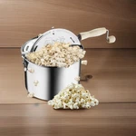 *new* 6.5QT Stainless-steel Popcorn Popper With Hand Crank, Vented Lid. Price: $29.99.