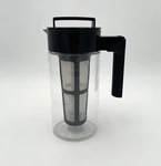 Takeya Patented Deluxe Cold Brew Coffee Maker, 1QT, Black Used. Price: $15.00.