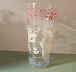Hazel Atlas Ice Tea Glass Vintage Pink Blue Coffee Pot Designs Used. Price: $9.99.