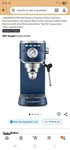 Casabrews CM5418 Espresso Machine 20 Bar Sapphire Blue Steam Wand Removable Tank New. Price: $100.00.