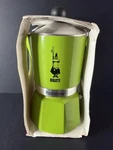 Bialetti Moka Express Rainbow Stovetop Espresso Maker 3 Cups -green- Damaged Box New. Price: $39.95.