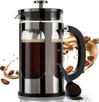 Bayka French Coffee Maker, Glass 304 Stainless Steel Press, Cold New. Price: $32.99.