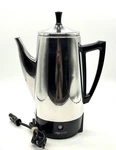 Presto 0281105 Electric Coffee Percolator Pot Stainless Steel 12 Cup Works Used. Price: $28.75.