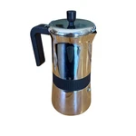 Brim 6 Cup Moka Coffee Maker Stainless Steel Stovetop Flip Lid Used. Price: $38.98.