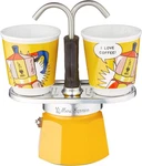 Bialetti - Mini Express Lichtenstein: Moka Set Includes Coffee 2, Yellow New. Price: $105.49.