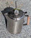 Ozark Trail 12-CUP Stainless Steel Percolator Coffee Maker Outdoor For Camping Used. Price: $19.95.