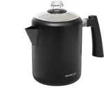 Mixpresso Black Stainless Steel Coffee Percolator Stovetop, 37OZ Classic New. Price: $39.78.