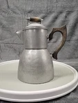 Vintage Wearever Aluminum Coffee Percolator 9 Cup Wood Handle Camping Stove Top Used. Price: $34.82.