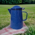 Gsi Outdoor Blue Speckled Enamelware Camping Percolator Coffee Pot 6 Cup 9" Used. Price: $20.74.