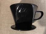 Kalita Ceramic Coffee Dripper (black) For 2-4 Cups (#02005) Used. Price: $24.95.
