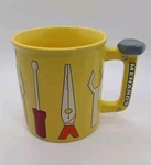Menards 3D Tool Pliers Wrench Screwdriver Large 14 Oz Yellow Coffee Tea Mug Euc Used. Price: $14.99.