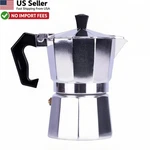 Classic Moka Pot 6 Cup 9 Oz Stovetop Espresso Maker Aluminum Greca Silver Usa New. Price: $19.88.
