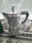 Bellemain 6 Cup Stovetop Coffee Espresso Maker Moka Pot Heavy Duty Aluminum 2 Oz Open. Price: $30.99.