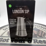 London Sip Stainless Steel Stove-top Espresso Coffee Maker Italian Moka Pot Open. Price: $42.99.