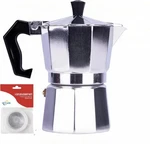Mvplue Classic Moka Pot 6 Cup 9 Oz Stovetop Espresso Maker Aluminum Silver Cuban New. Price: $21.77.