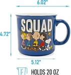 Peanuts Squad Charlie Brown Lucy Snoopy Woodstock Ceramic Coffee Tea Camper Mug New. Price: $15.00.