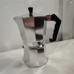 Alpine Cuisine Silver/black Stovetop Moka Pot Espresso Maker For Ground Coffee New. Price: $24.99.