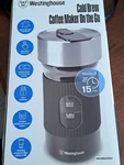 Westinghouse Cold Brew Coffee Maker The Go New Box. Price: $10.95.