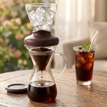 Cold Hot Coffee Maker Iced Drip Glass Brewer Infuser Stainless Filter Large New. Price: $29.87.