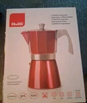 Ibili Evva Red Espresso/coffee Maker For 6 Cup Aluminum Open. Price: $32.99.