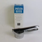 Stainless Steel Potato Ricer Box, Harold's Kitchen, 4"X11" Used. Price: $11.89.