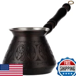 Demmex 15 Oz Thickest Copper Turkish Greek Arabic Coffee Pot Stovetop New. Price: $103.43.
