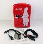 Coca-cola Koolatron KWC-4B Personal Fridge Holds 6 Cans Ac & Car Plug Power Used. Price: $24.00.