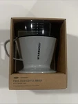 Starbucks Oxo Pour-over Coffee Maker W/ Water Tank New In Box + 10 Filters. Price: $9.99.
