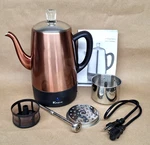 Euro Cuisine PER08 Stainless Steel Electric Coffee Percolator (tested) Used. Price: $42.97.