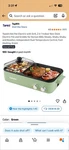 Topwit Hot Pot Electric Grill, 2 1 Indoor Non-stick And New. Price: $51.24.
