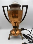 Landers Frary & Clark Universal E9169 Copper Electric Coffee Maker Works Used. Price: $64.99.
