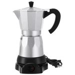 Lemosae Coffee Pot 6 Cup Electric Espresso Maker Italian Moka Silver New. Price: $64.99.