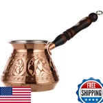 Demmex 15 Oz Thickest Copper Turkish Greek Arabic Coffee Pot Stovetop New. Price: $101.40.