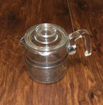 Vintage Pyrex Cup Glass Percolator Coffee Pot Model 7754-B Used. Price: $29.99.